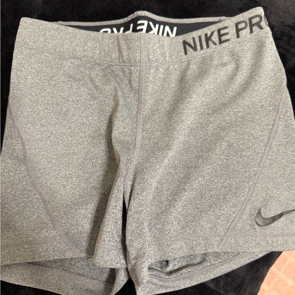Nike Gray Athletic Shorts Compression Fit